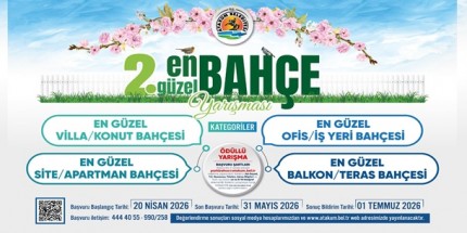 Atakum belediyesi 2. En Güzel Bahçe Yarışması Başvuruları Başladı